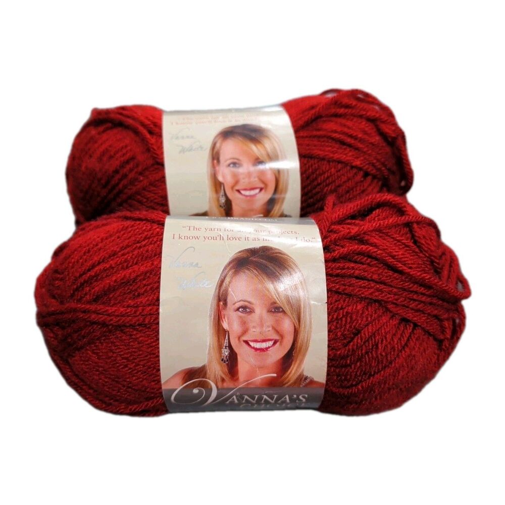 Lion Brand Vanna's Choice Yarn Brick 860-133 100% Acrylic 3.5 oz 170 yds 2 Skein